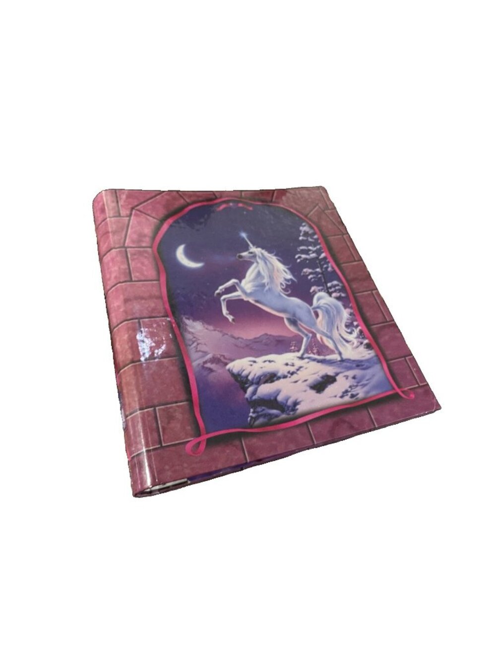 Stuart Hall Unicorn Mystic Places 3 Ring Curveback Hardback Binder 1.5" & Matchi